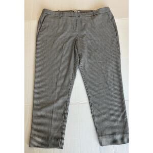 Liz Claiborne Emma Classic Houndstooth Pattern Career Ankle Pants Size 18